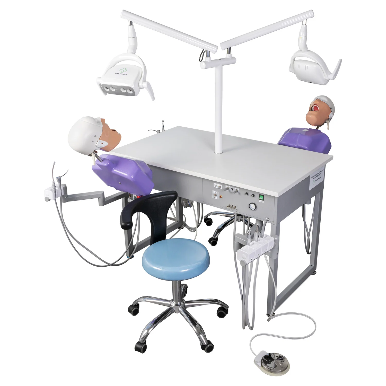 Edukacyjny unit stomatologiczny z dwoma stanowiskami