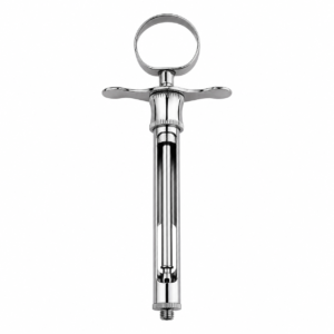 Polished chrome corkscrew with a ring handle and two wing-like levers, used to open wine bottles