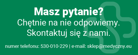 Masz pytanie? Chętnie na nie odpowiemy. Skontaktuj się z nami. numer telefonu: 530-010-229 | e-mail: sklep@medyczny.eu